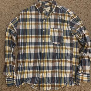 J Crew Button Down- Indian Madras (Slim-L)